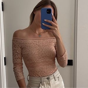 Intimissimi Lace Body Suit (Light Pink)